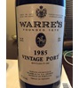 Warre's Vintage Port 1985